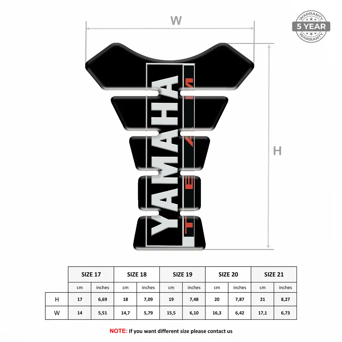Yamaha Tank Guard Motorcycle Elite Edition