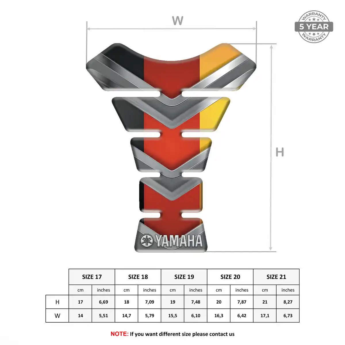Yamaha Tank Guard Motorcycle Prestige Line