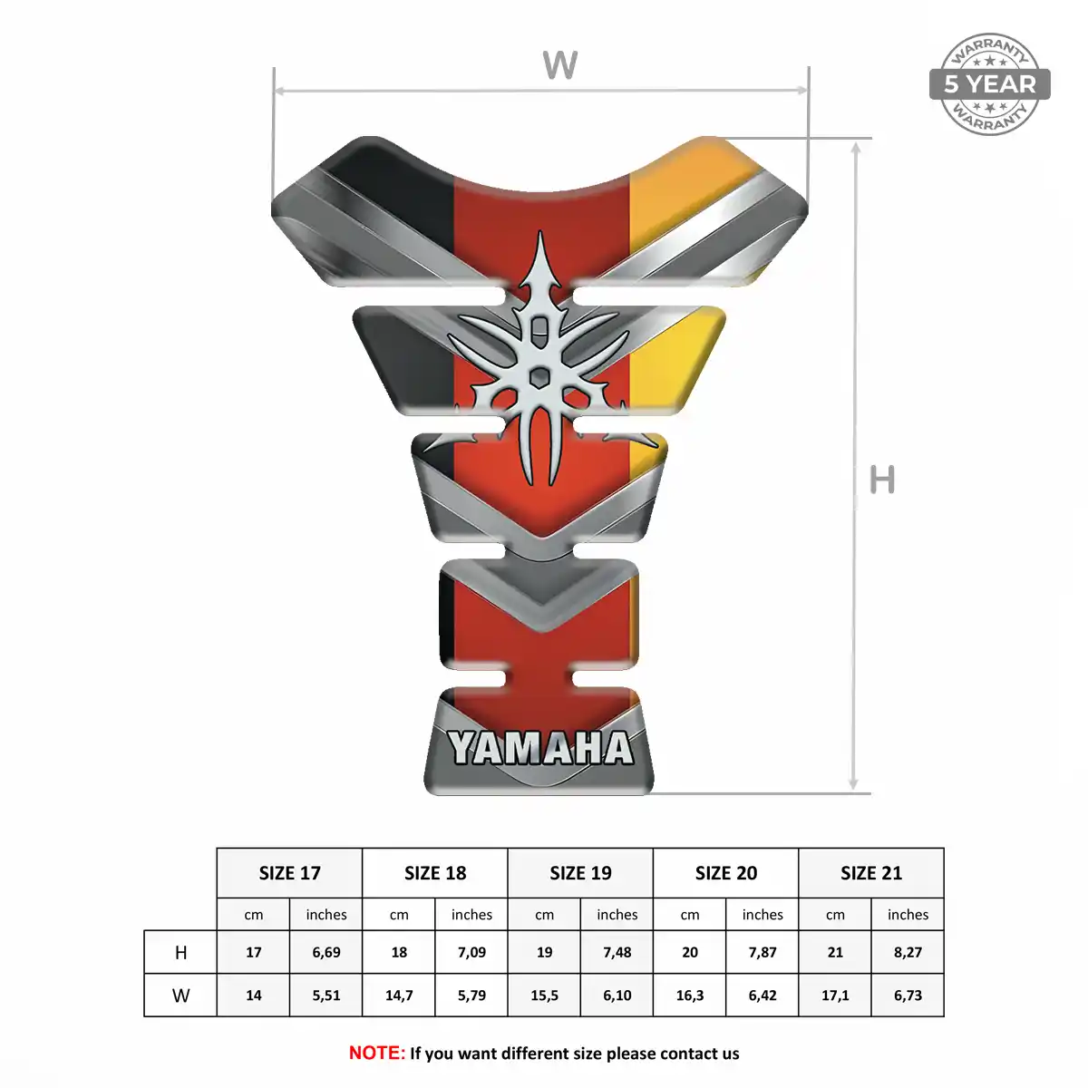 Yamaha Tank Guard Motorcycle Refined Design