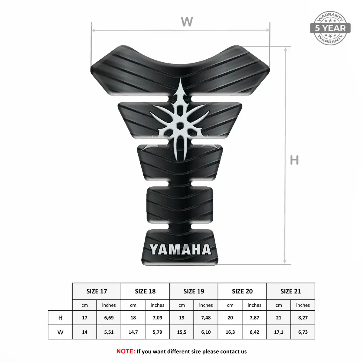 Yamaha Tank Guard Motorcycle Signature Grade