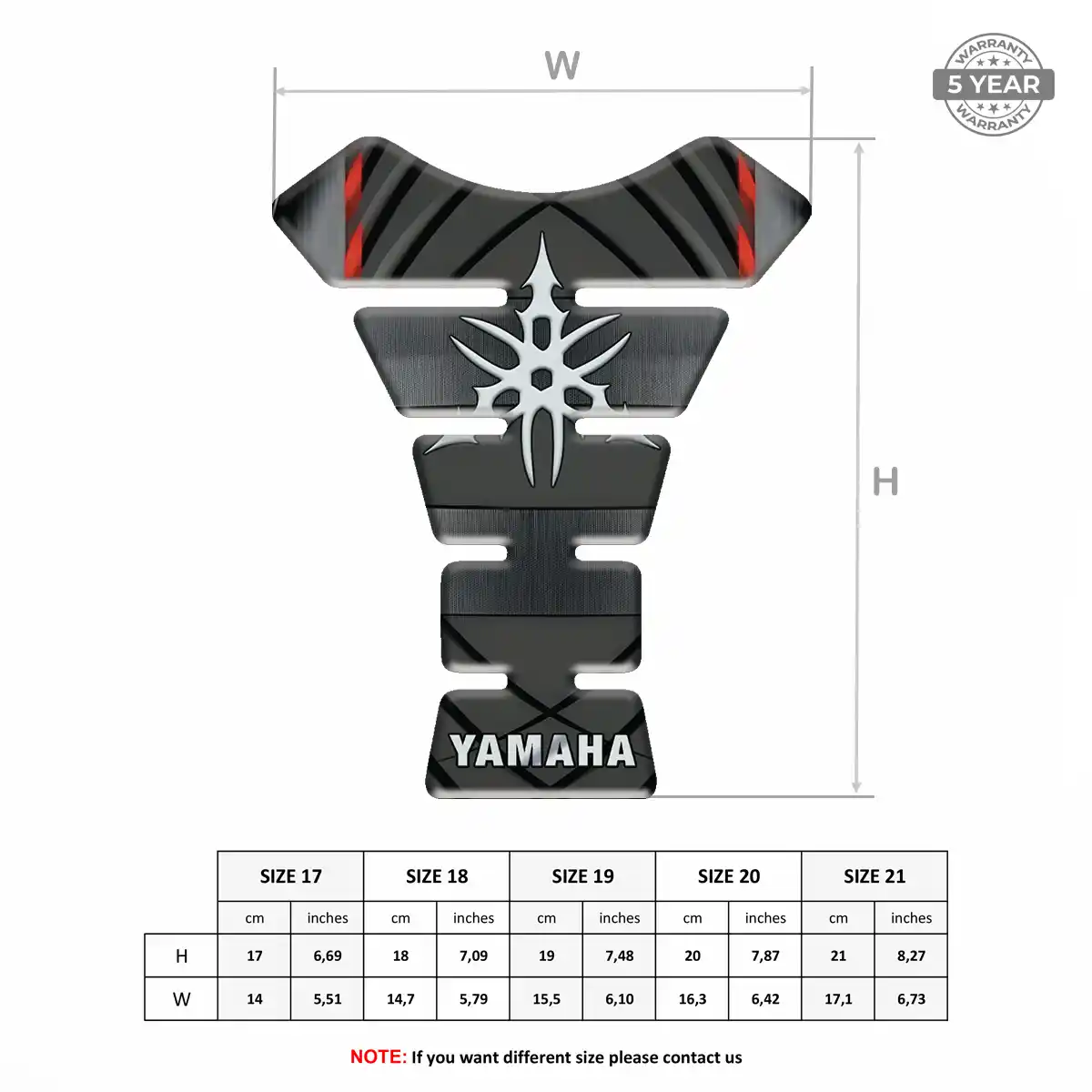 Yamaha Tank Guard Motorcycle Superior Craft