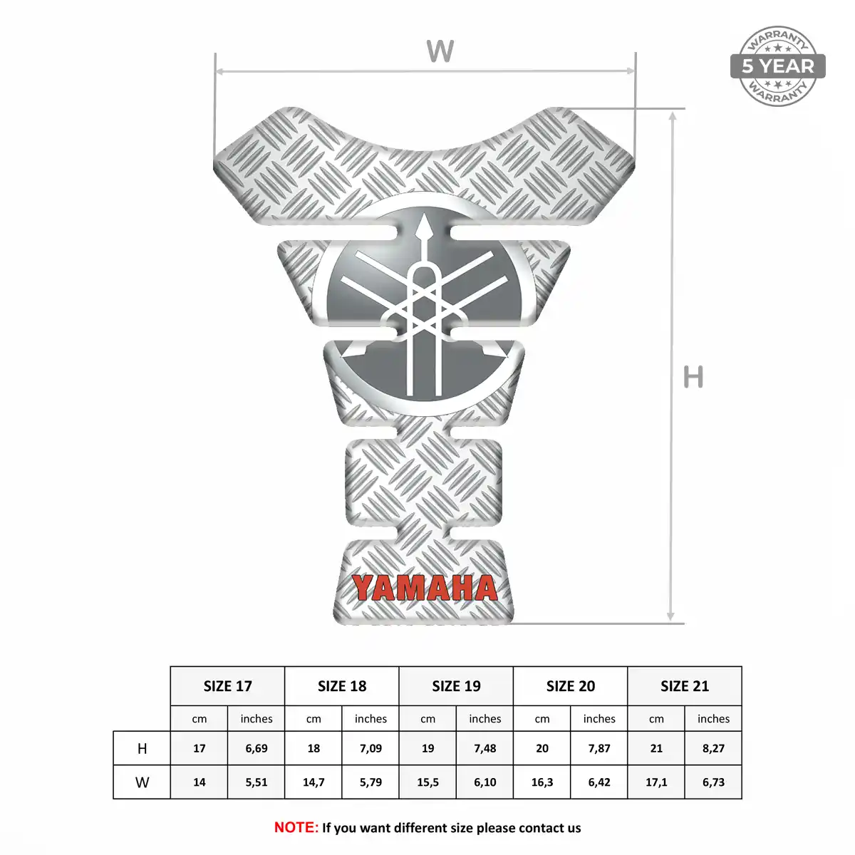 Yamaha Tank Guard Pad Motorbike Deluxe Edition