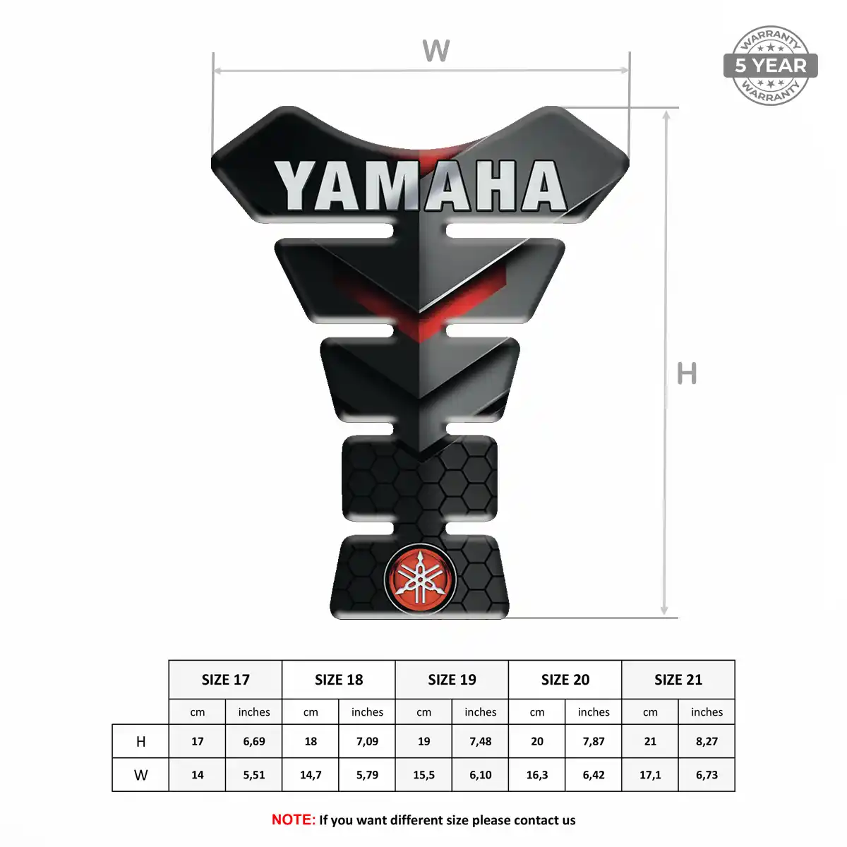 Yamaha Tank Guard Pad Motorbike Elite Edition