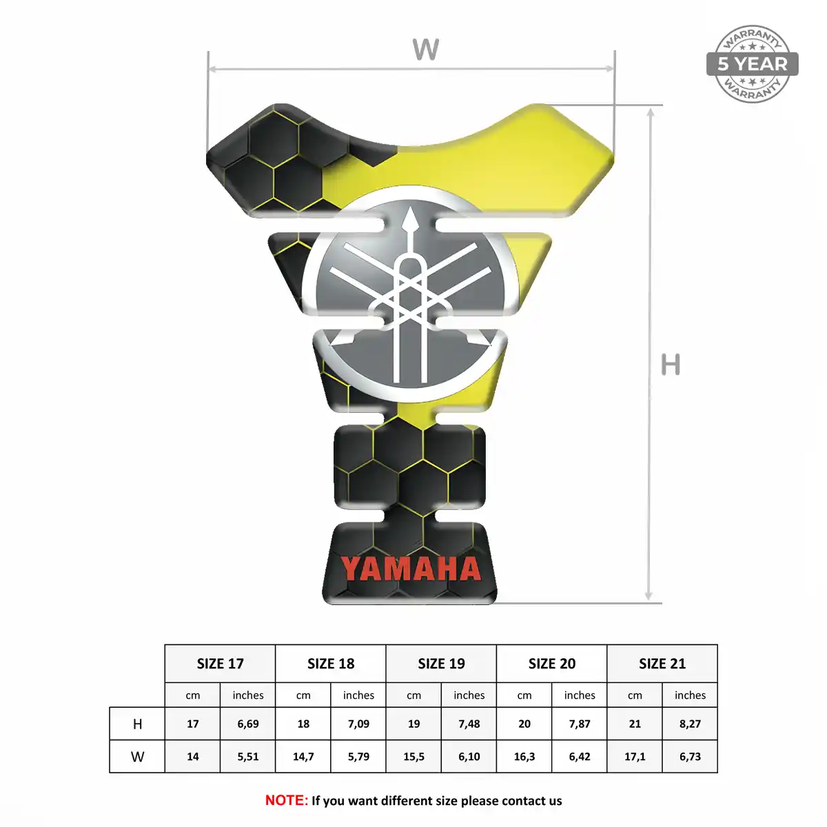 Yamaha Tank Guard Pad Prestige Line