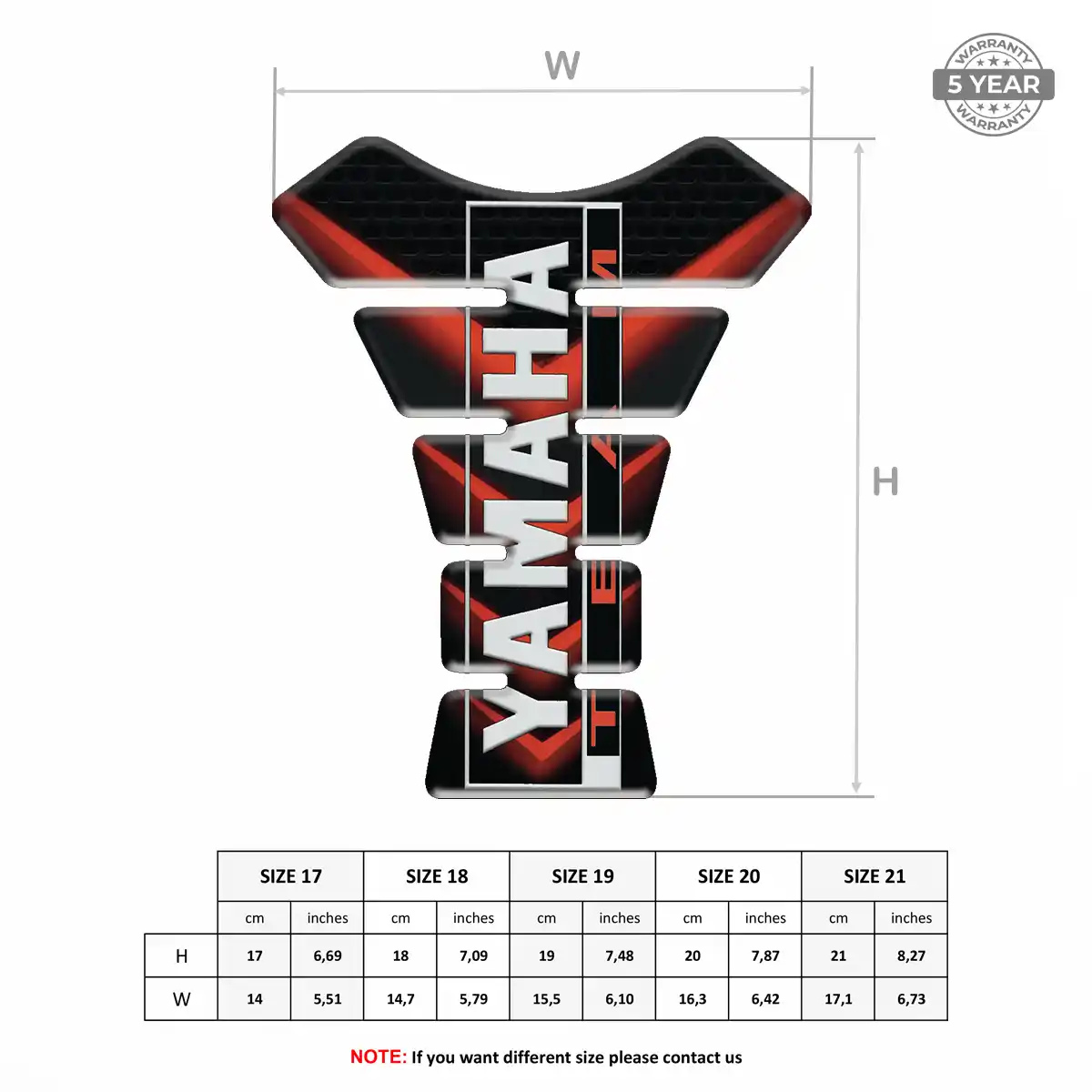 Yamaha Tank Guard Pad Prime Quality