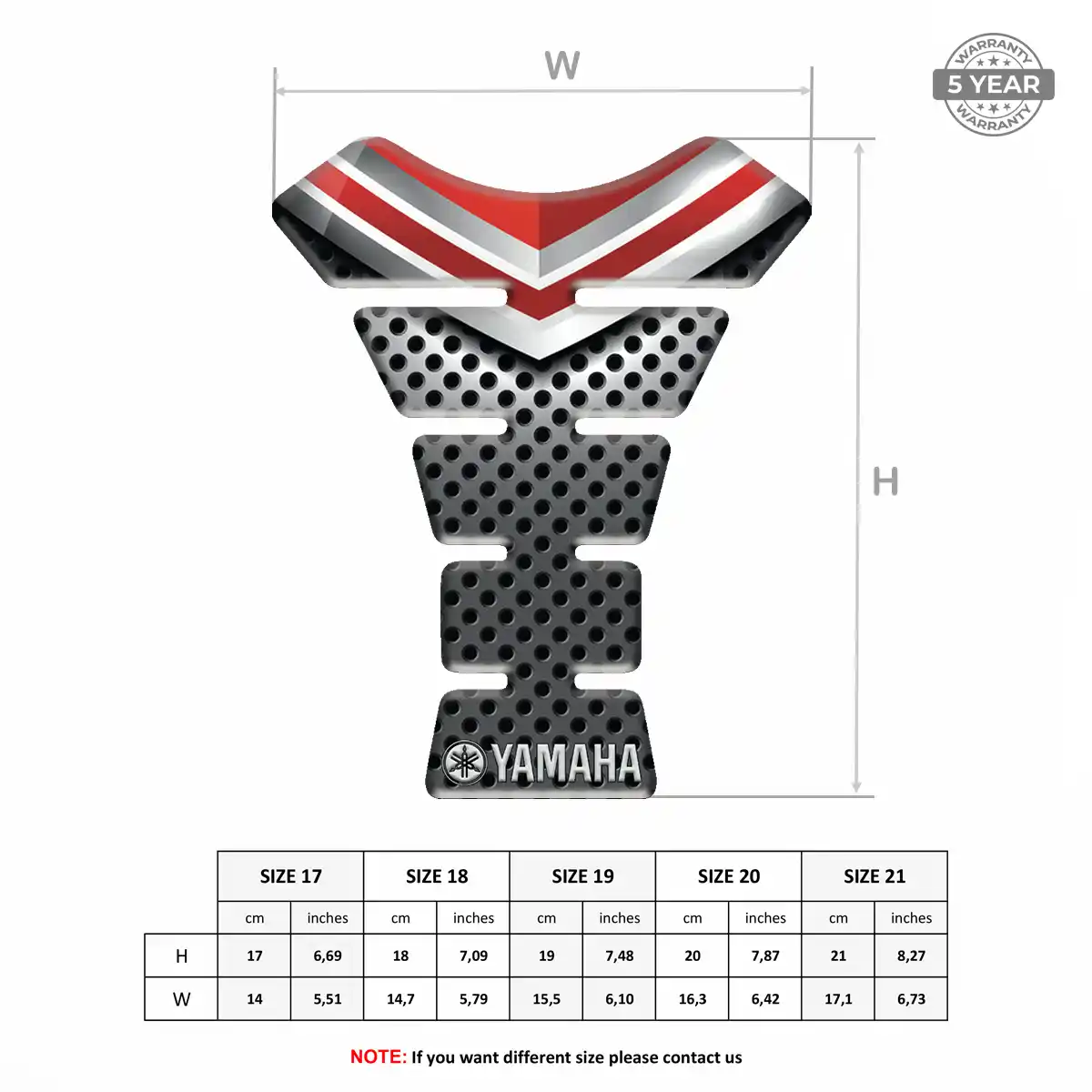 Yamaha Tank Guard Pads Motorbike Elite Edition