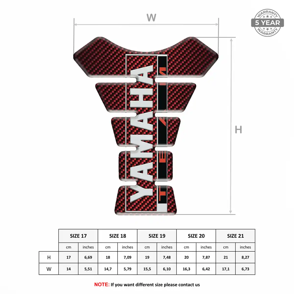 Yamaha Tank Guard Pads Motorbike Prime Quality