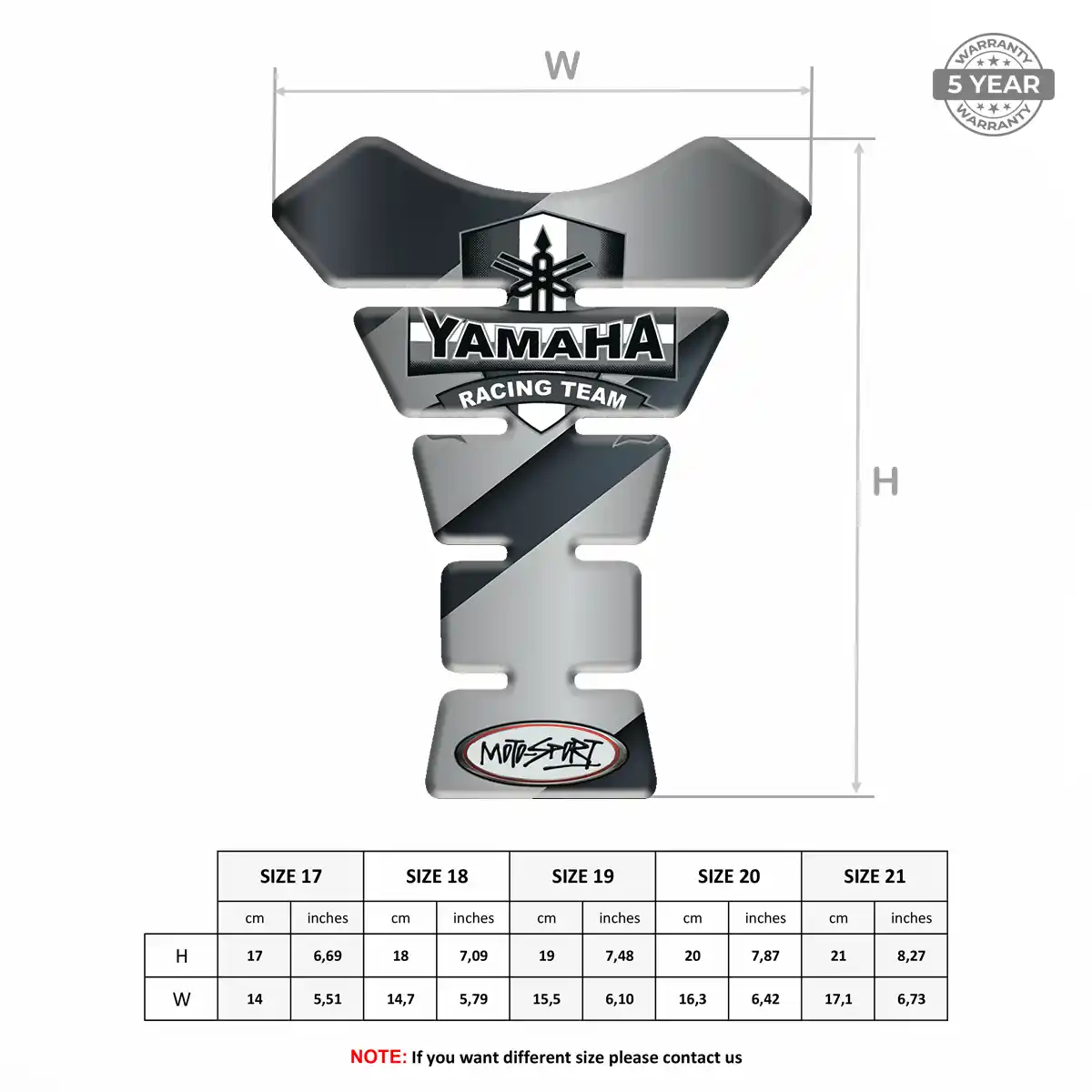 Yamaha Tank Guard Pads Motorcycle Elite Edition