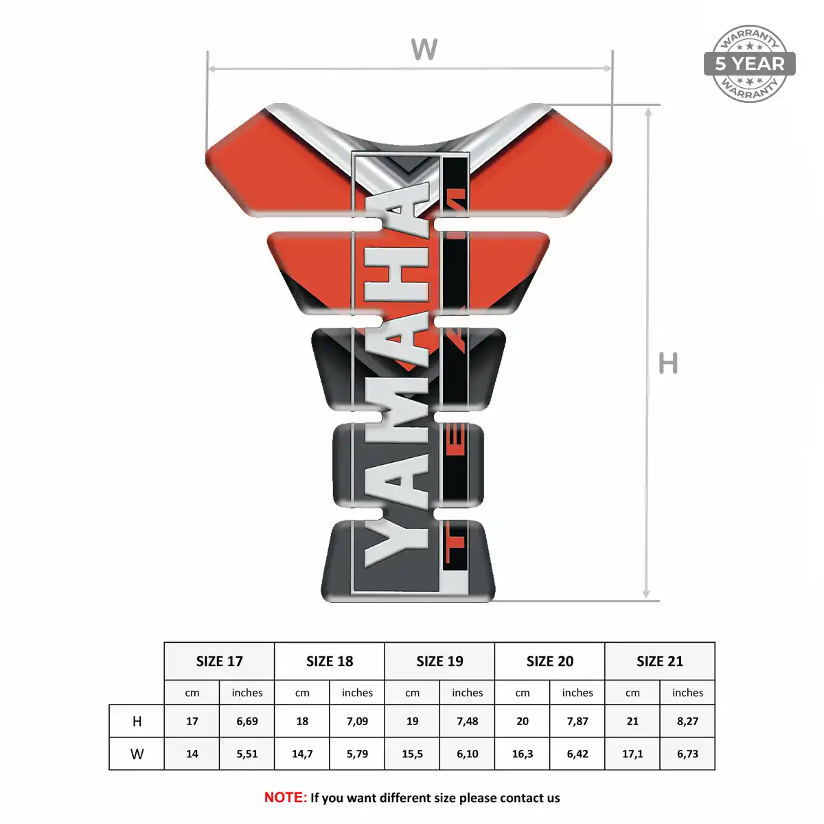 Yamaha Tank Guard Pads Motorcycle Elite Finish