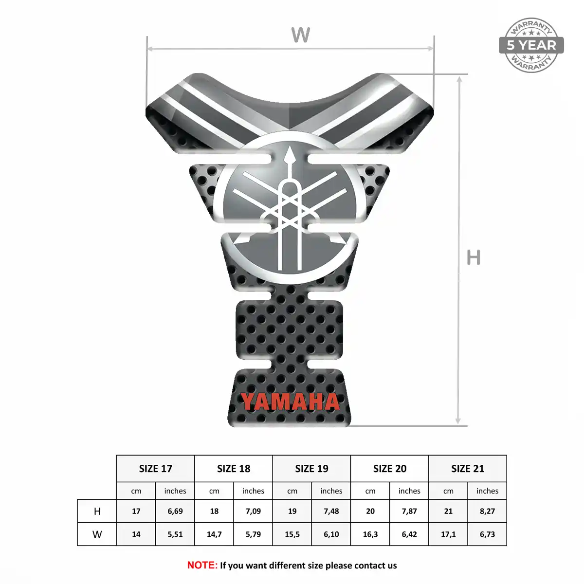 Yamaha Tank Guard Pads Motorcycle Exclusive Series