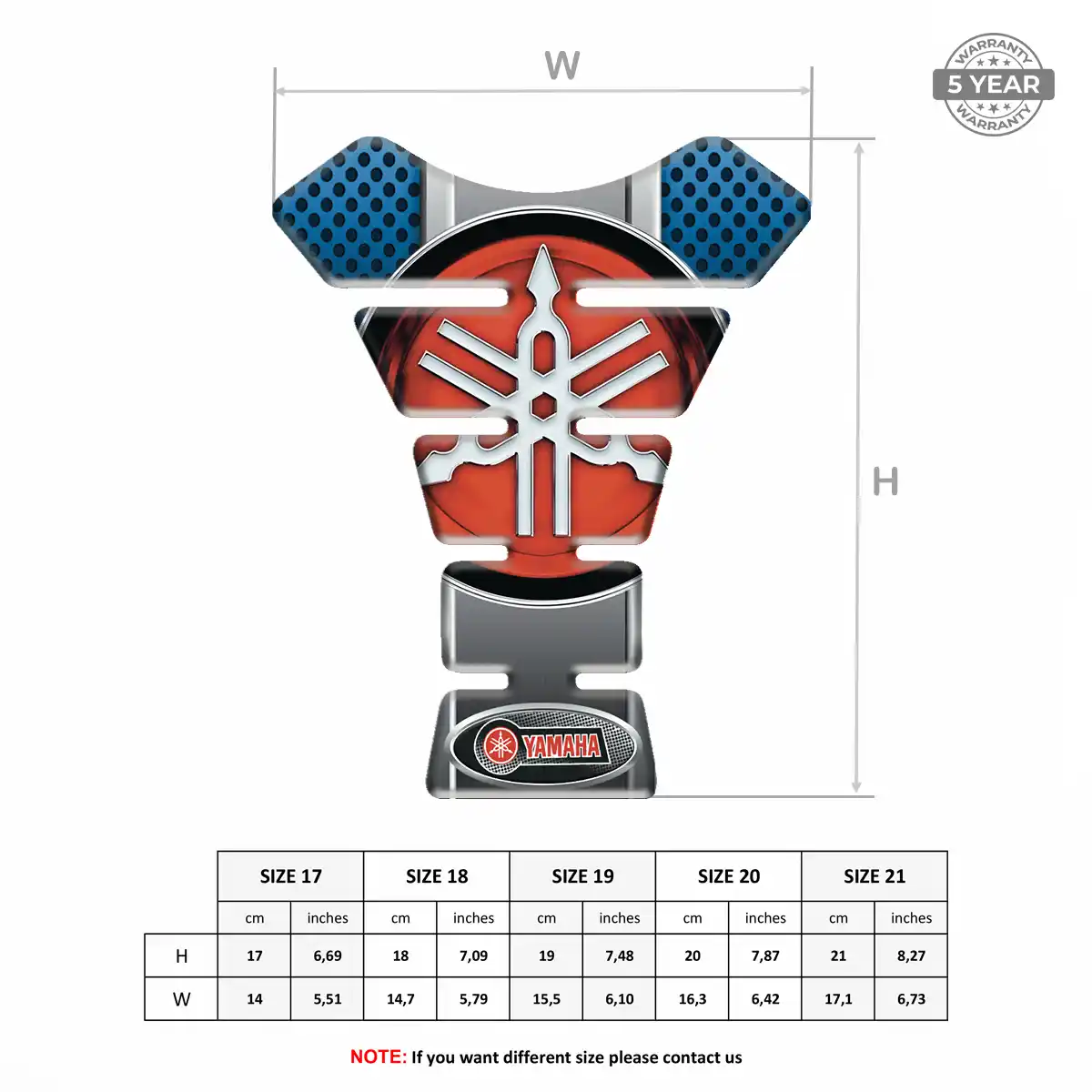 Yamaha Tank Guard Pads Motorcycle Prime Quality