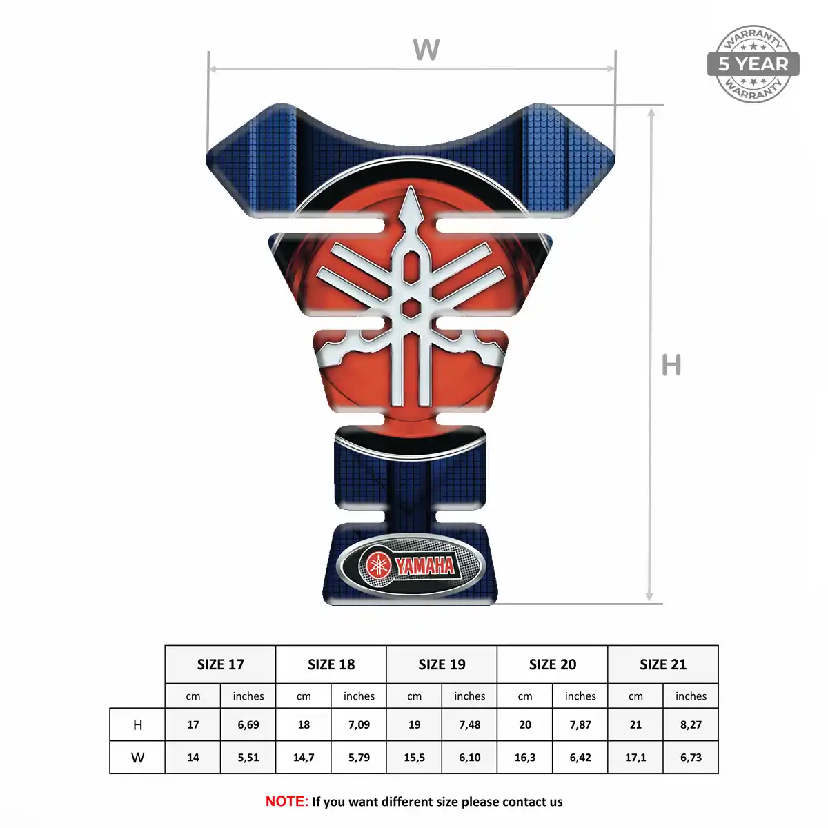 Yamaha Tank Guard Pads Motorcycle Refined Design