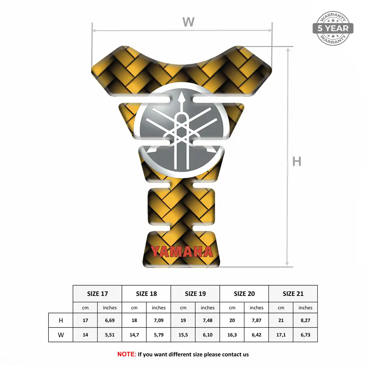 Yamaha Tank Guard Pads Motorcycle Superior Craft