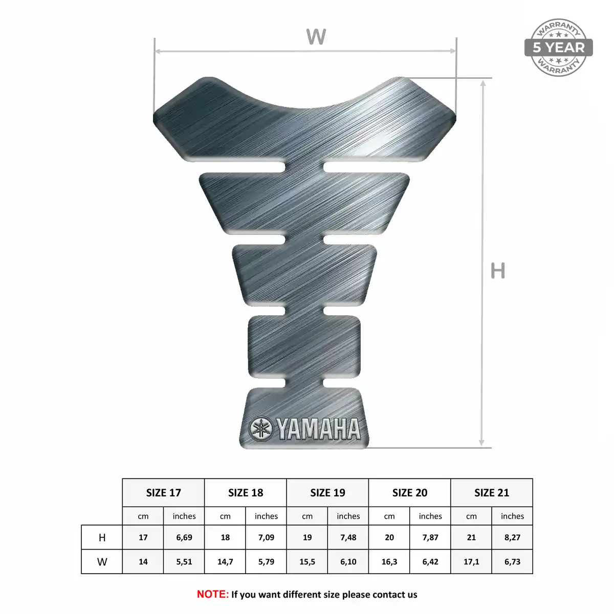 Yamaha Tank Guard Pads Sleek Style
