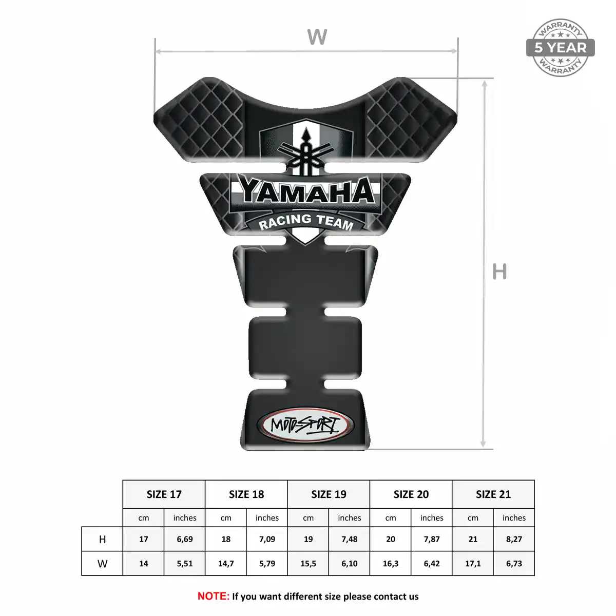 Yamaha Tank Guard Prime Quality