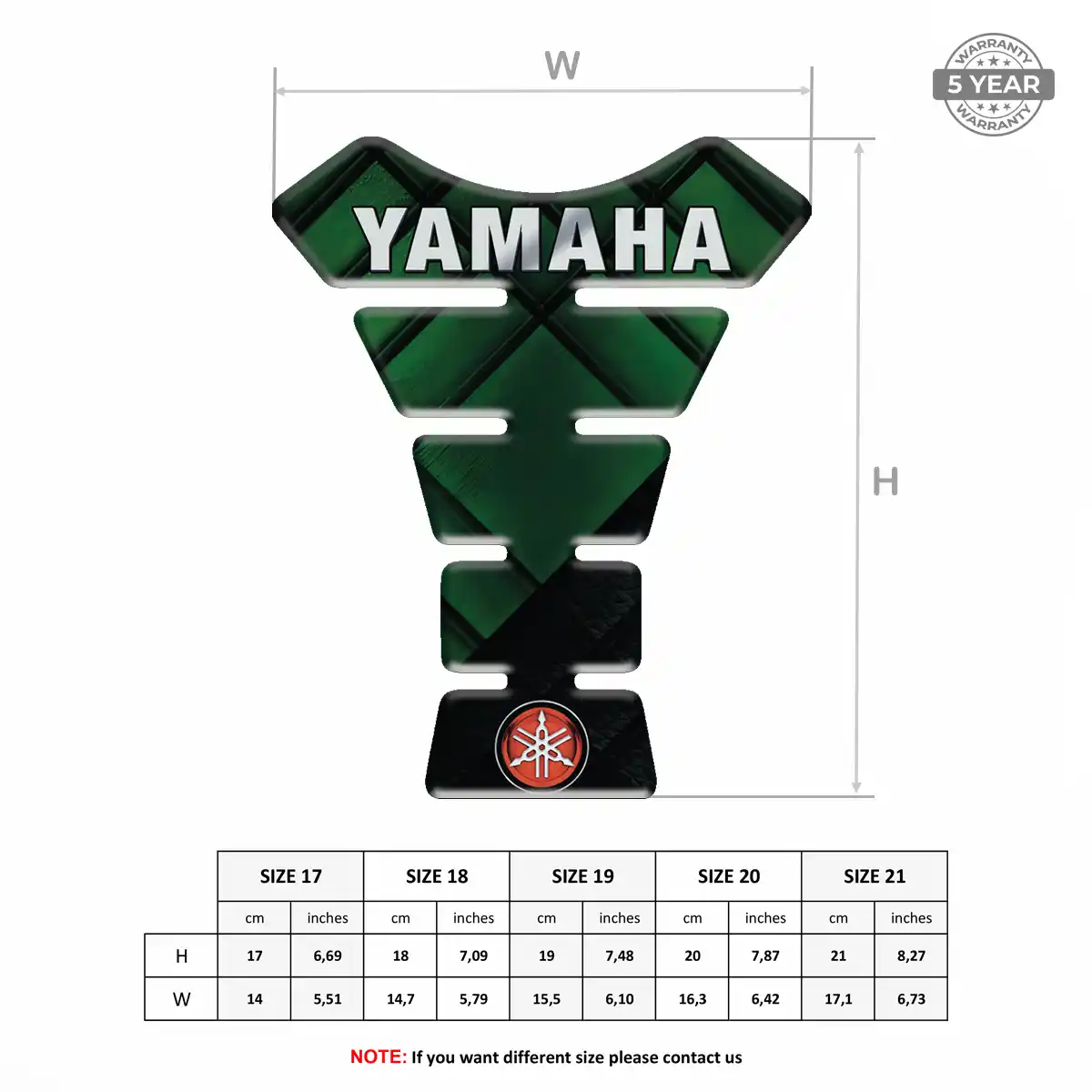 Yamaha Tank Guard Protector Elite Finish
