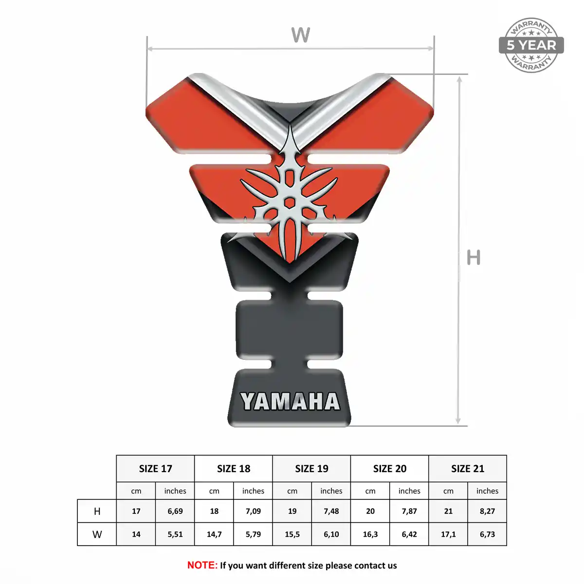 Yamaha Tank Guard Protector Motorbike Exclusive Series