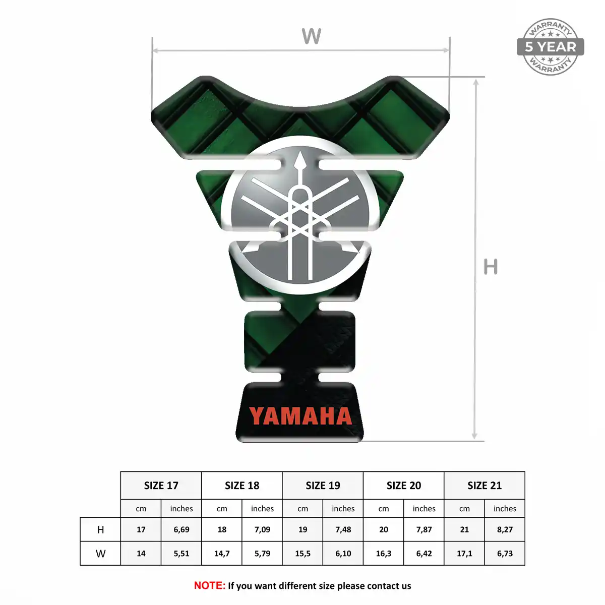 Yamaha Tank Guard Protector Motorcycle Elite Edition