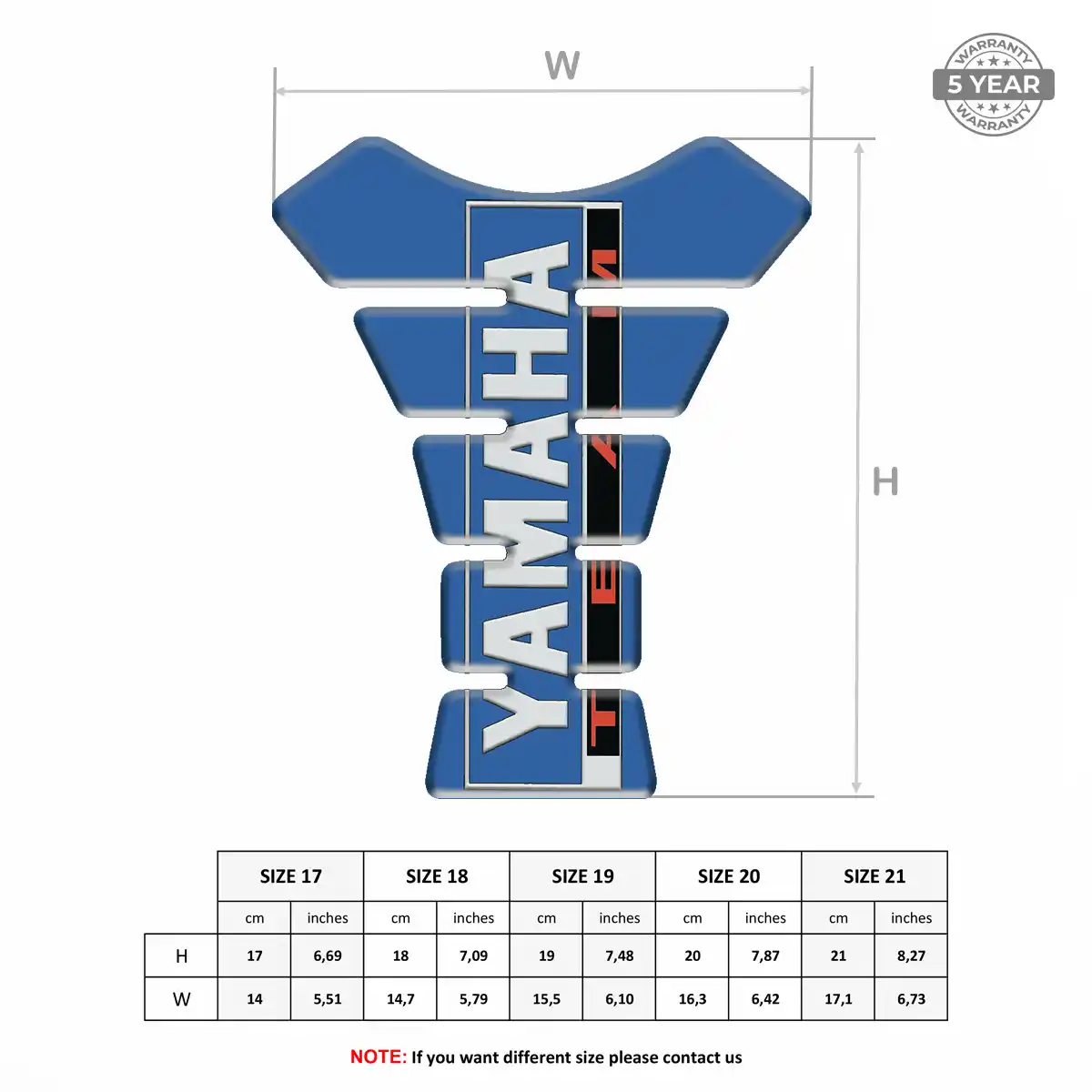 Yamaha Tank Guard Protector Prestige Line