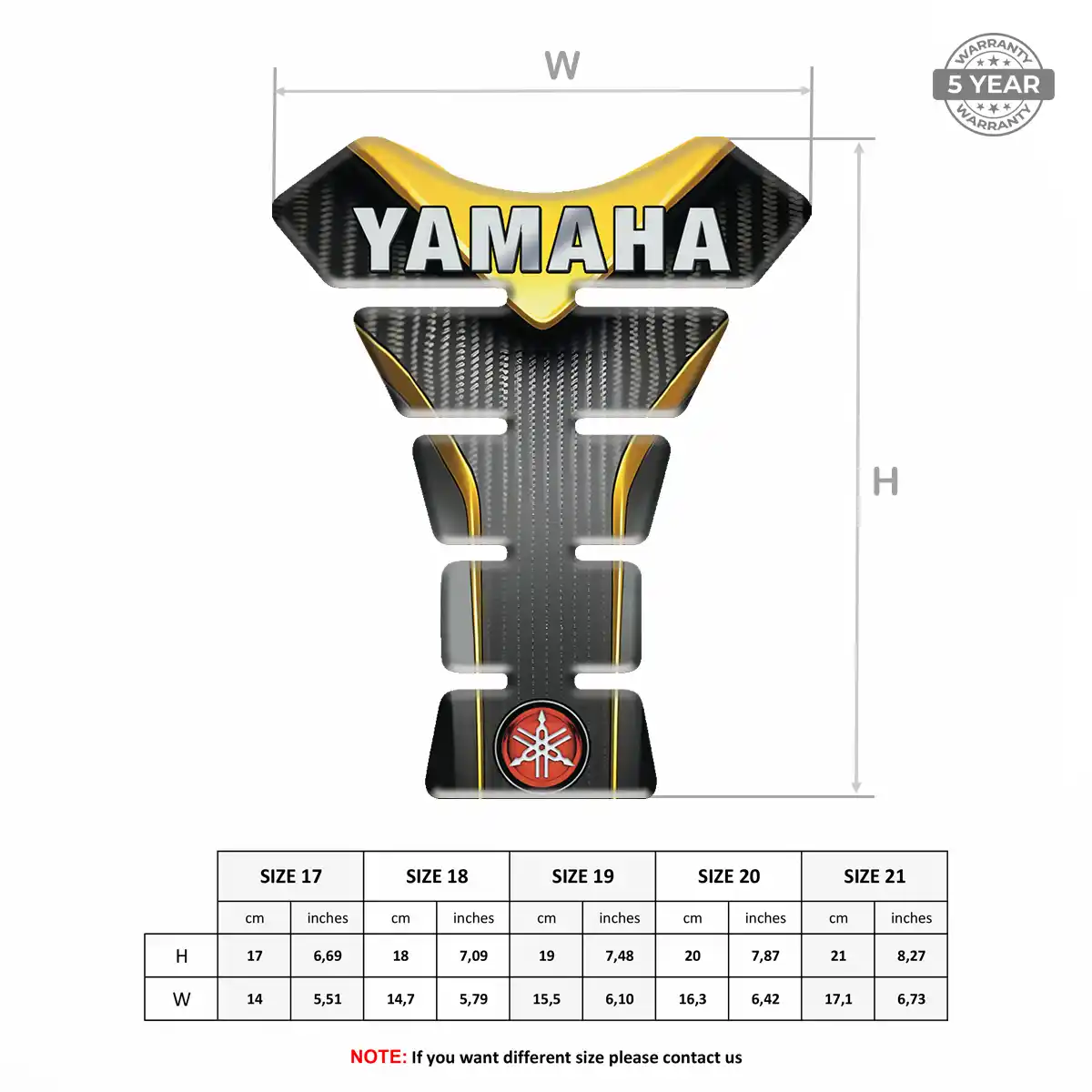 Yamaha Tank Guard Protector Prime Quality