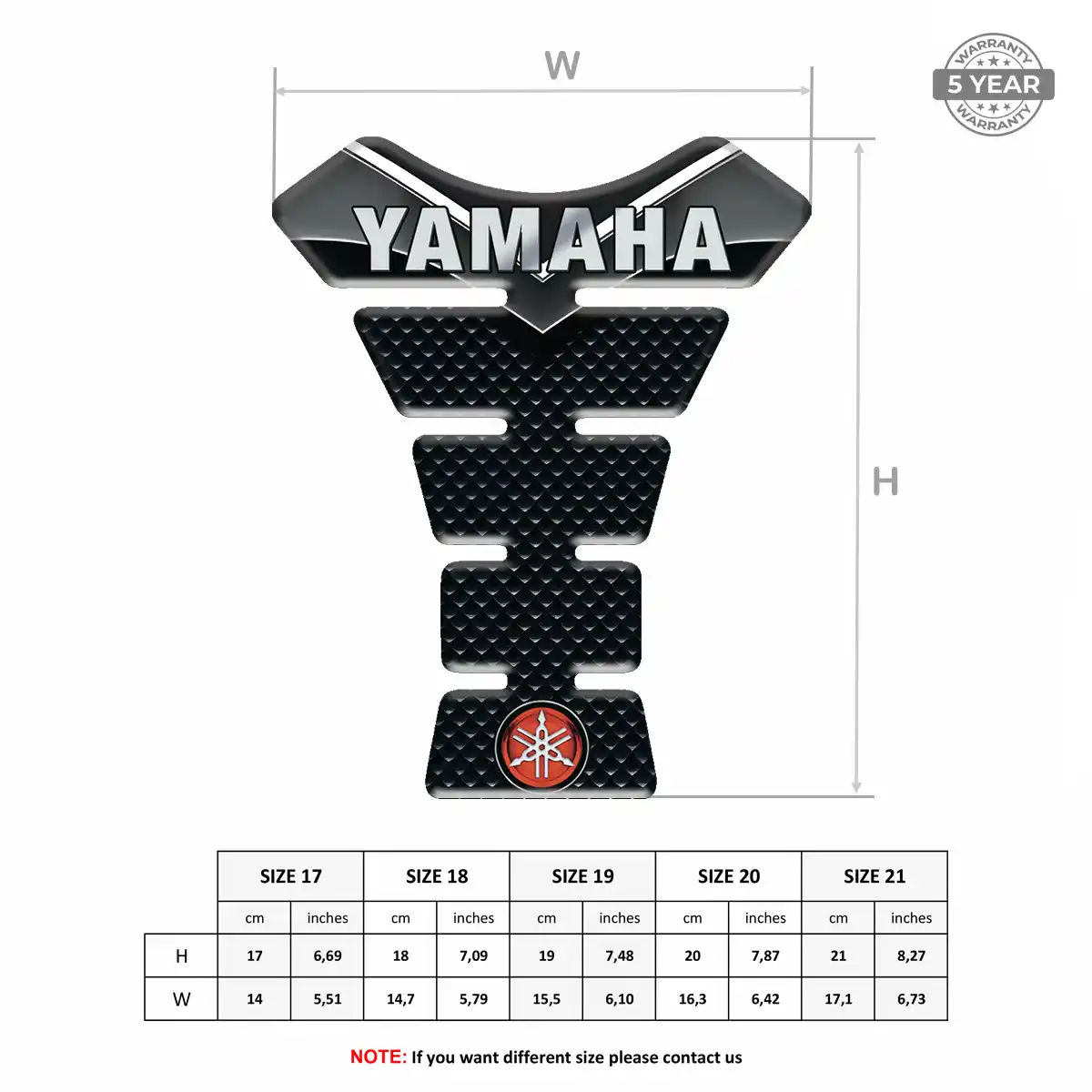 Yamaha Tank Guard Refined Design