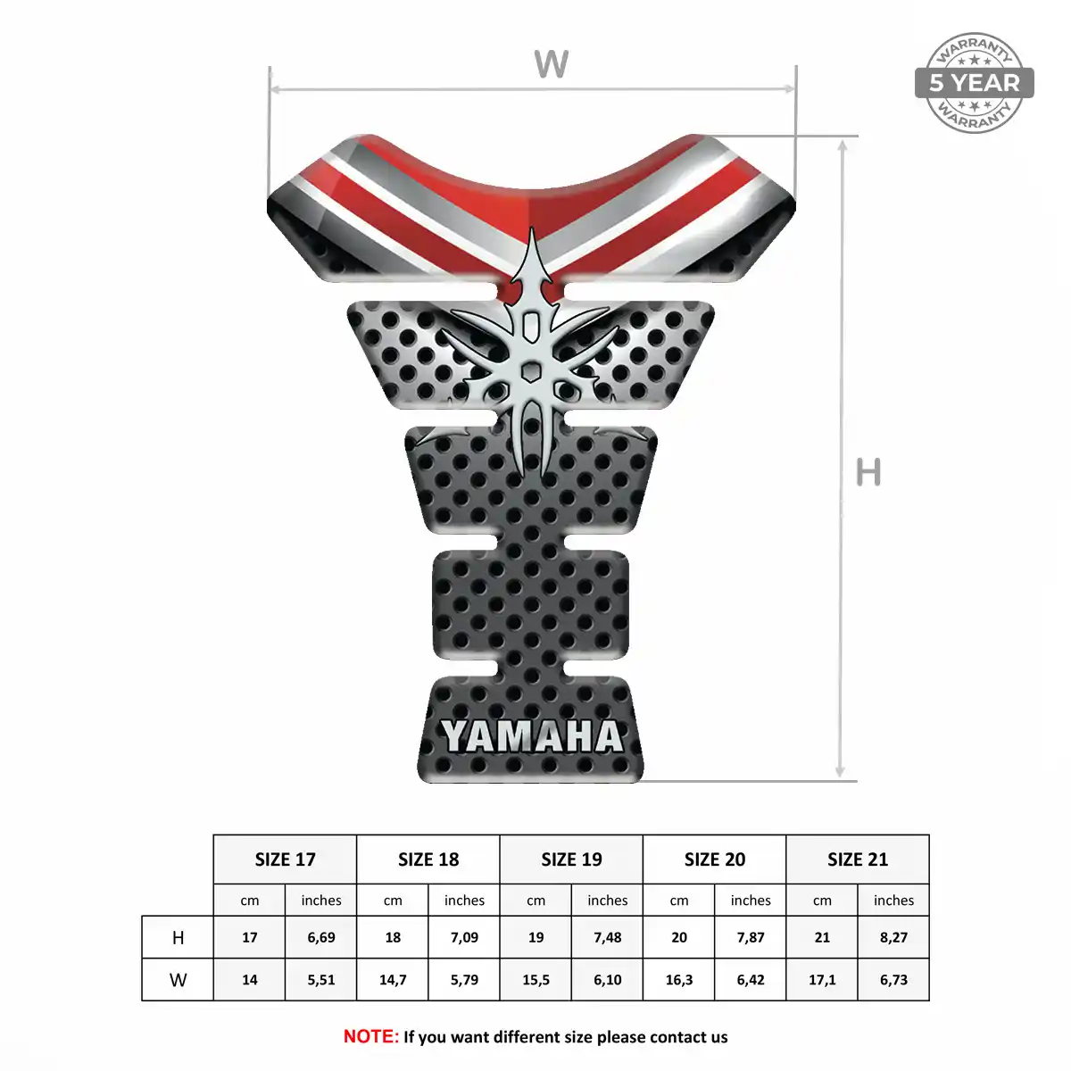 Yamaha Tank Guards Motorbike Deluxe Edition