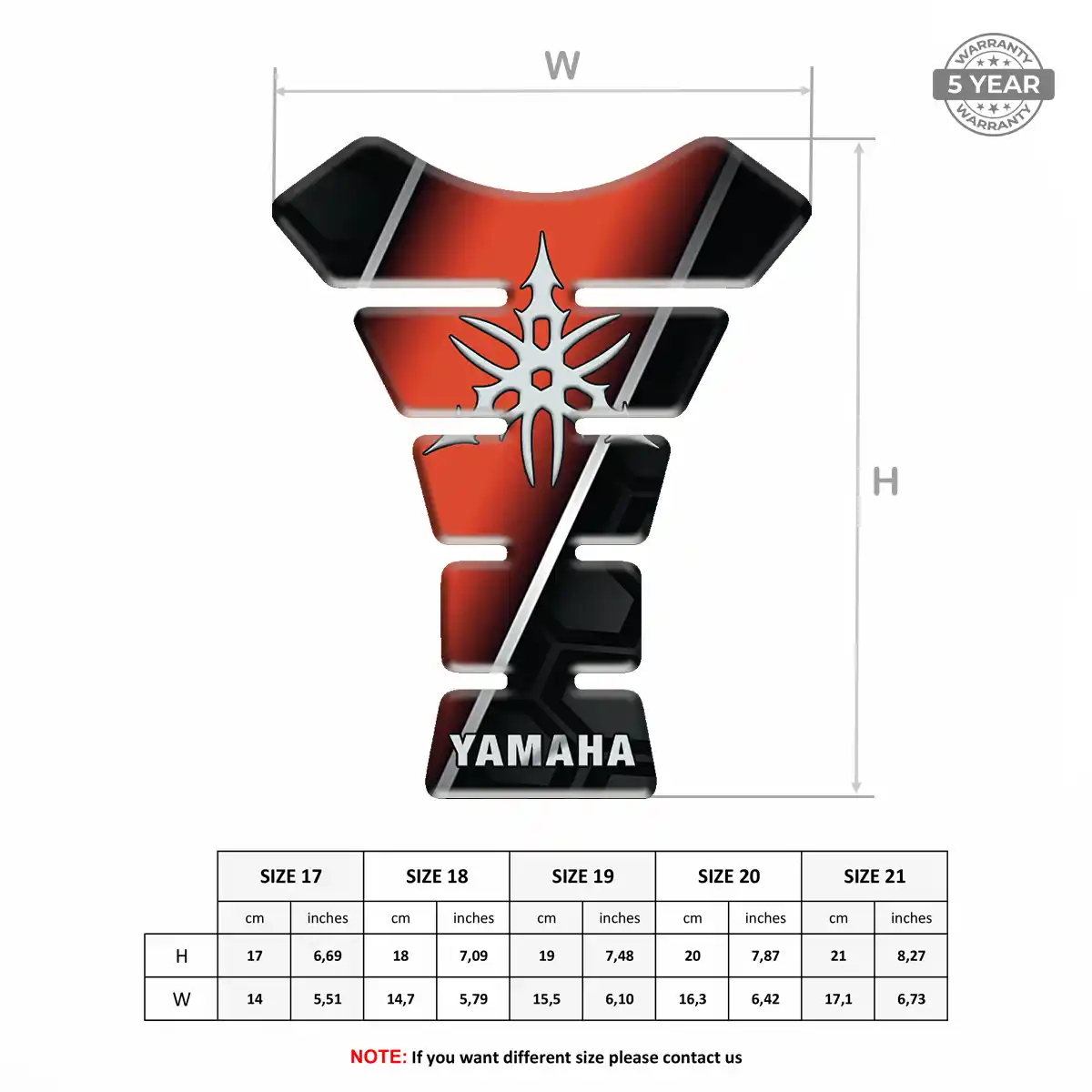 Yamaha Tank Guards Motorbike Elite Finish