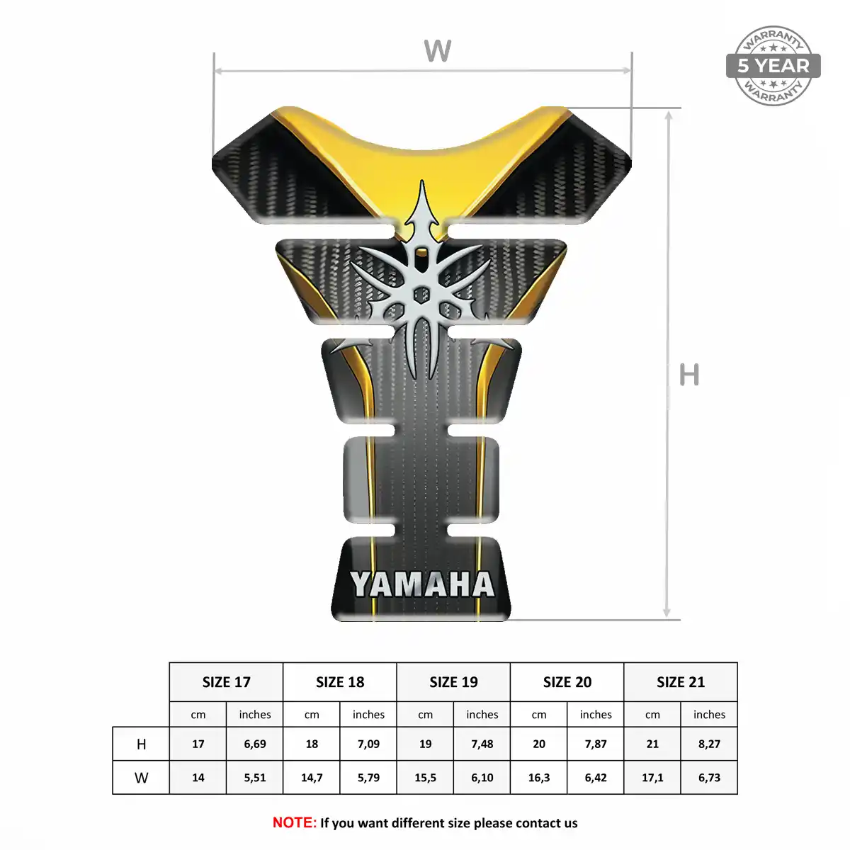 Yamaha Tank Guards Motorbike Prestige Line