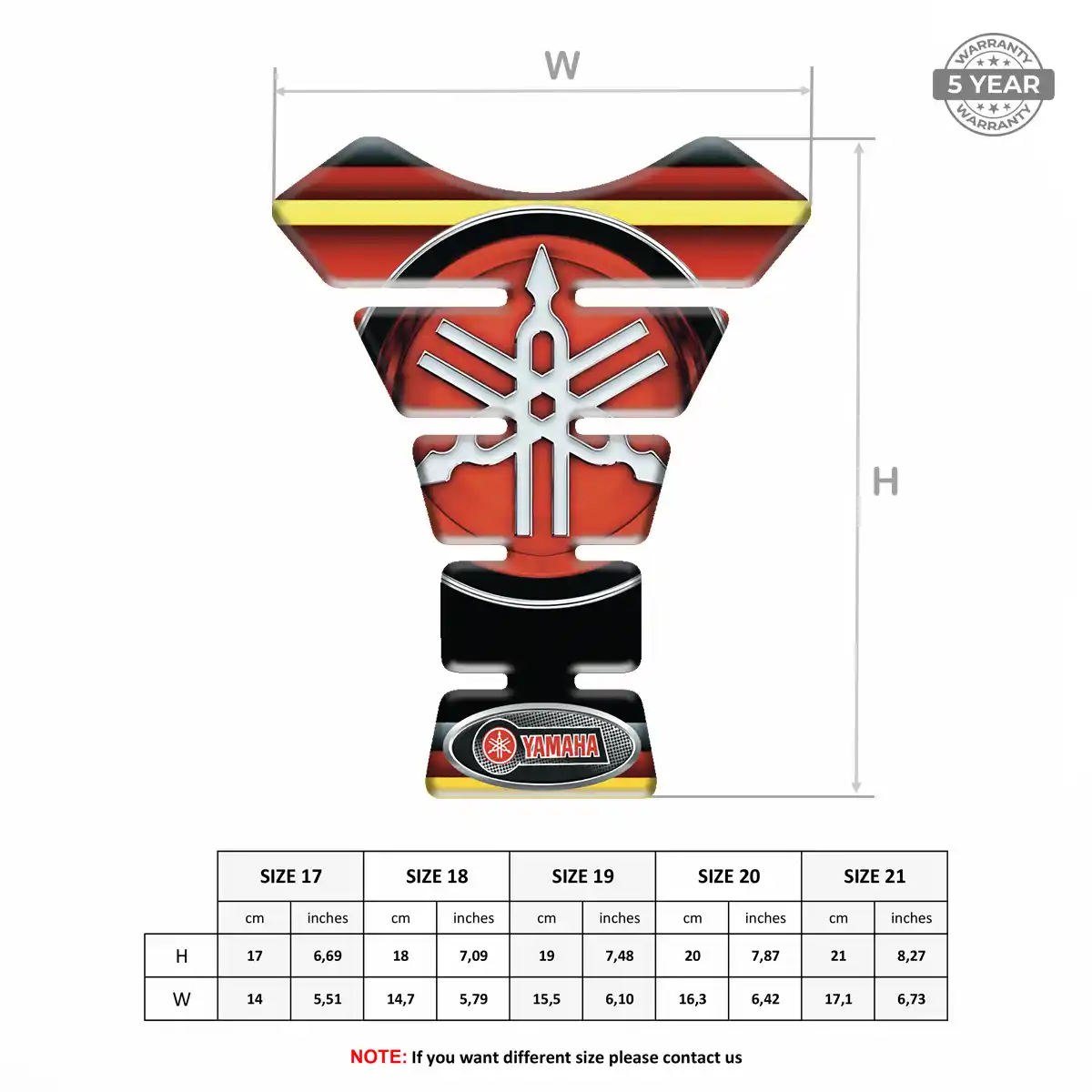 Yamaha Tank Guards Motorcycle Prestige Line