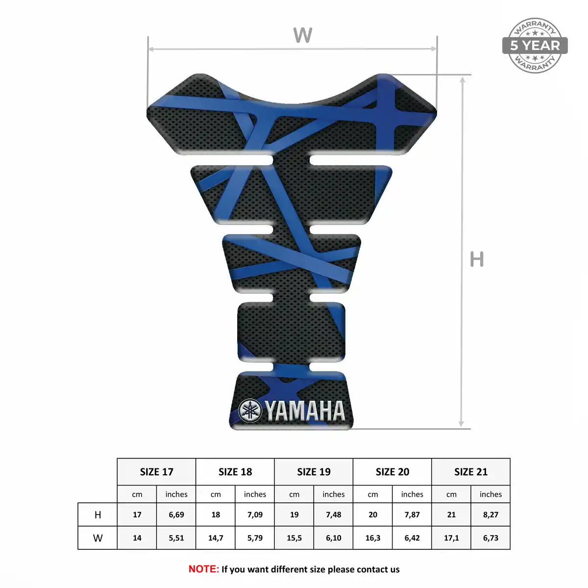 Yamaha Tank Knee Pad Prime Quality