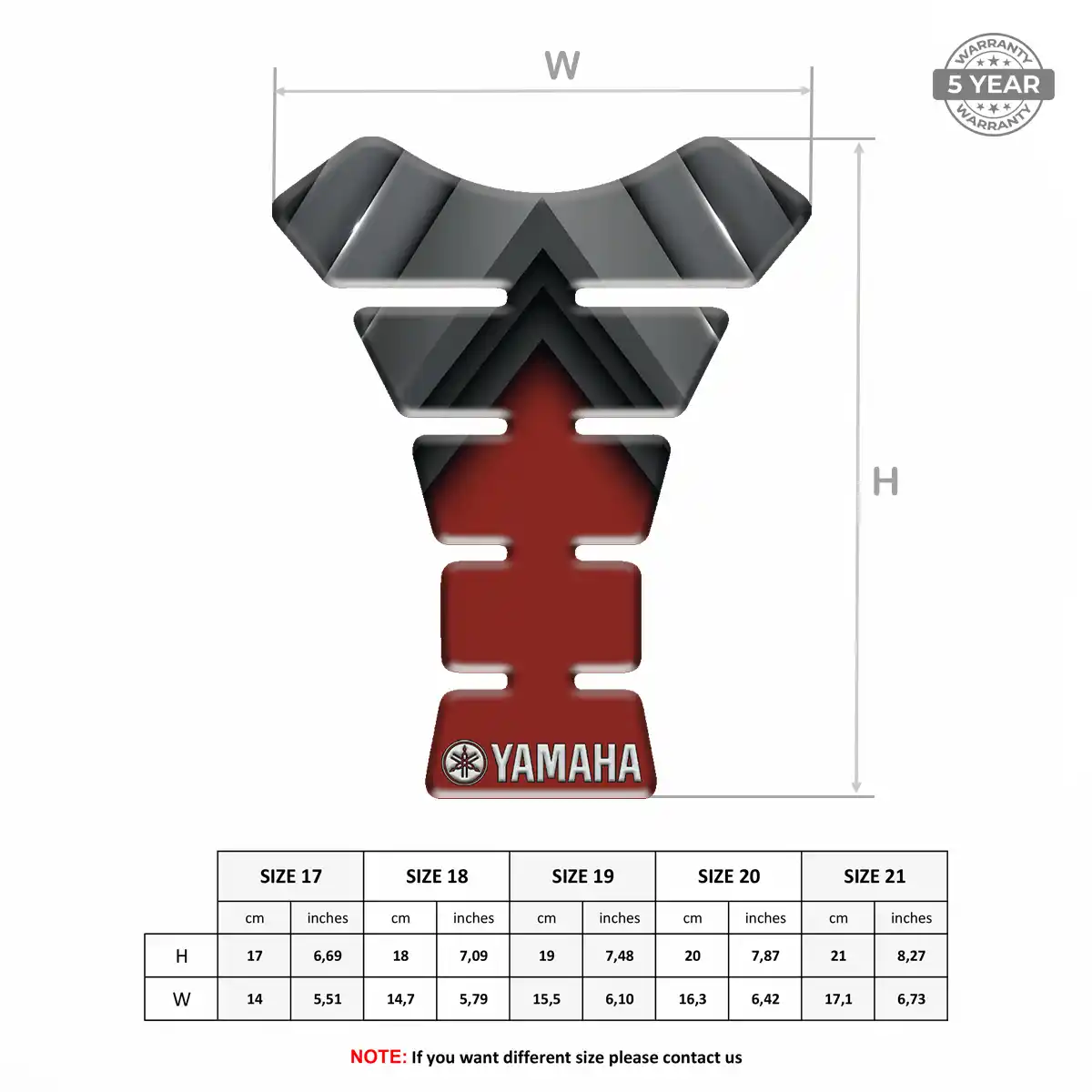 Yamaha Tank Knee Pad Refined Design