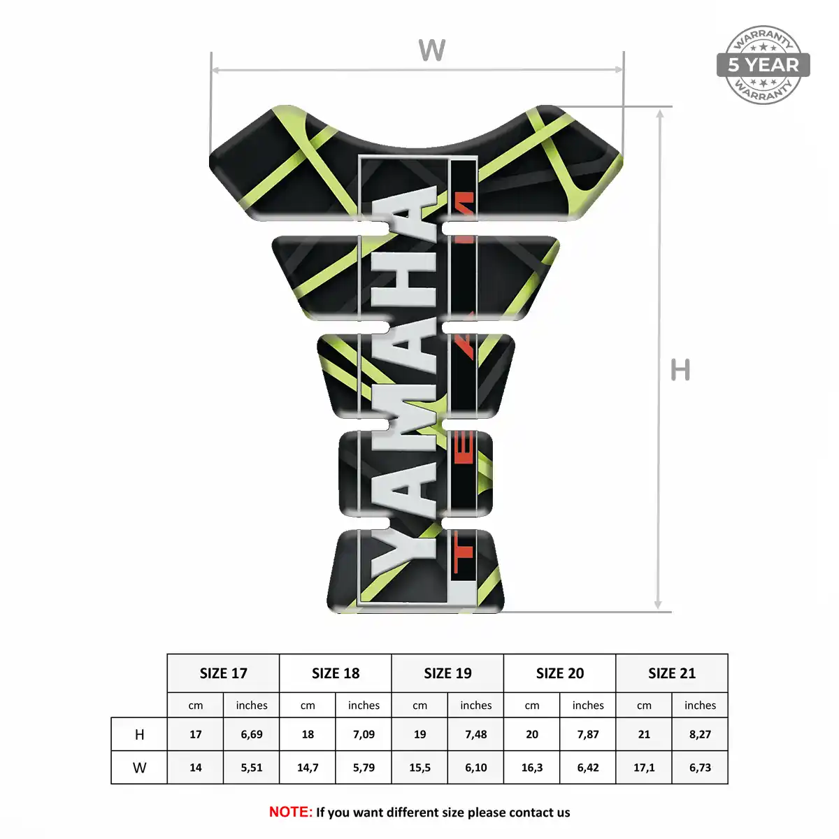 Yamaha Tank Knee Pad Signature Grade