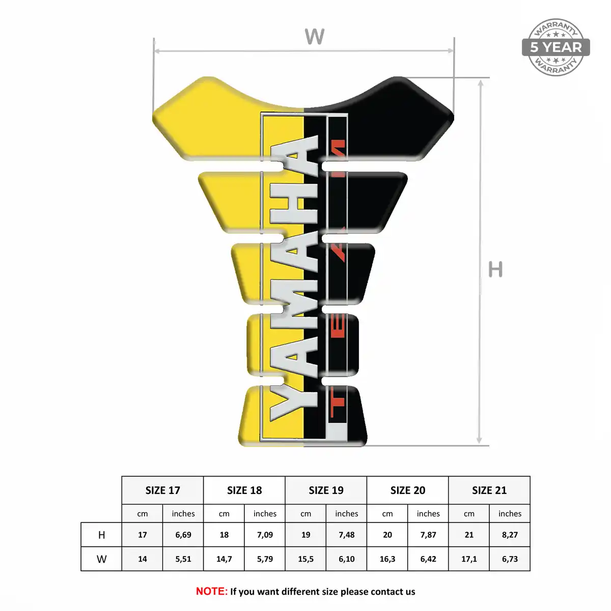 Yamaha Tank Pad Fuse Motorbike Elite Edition