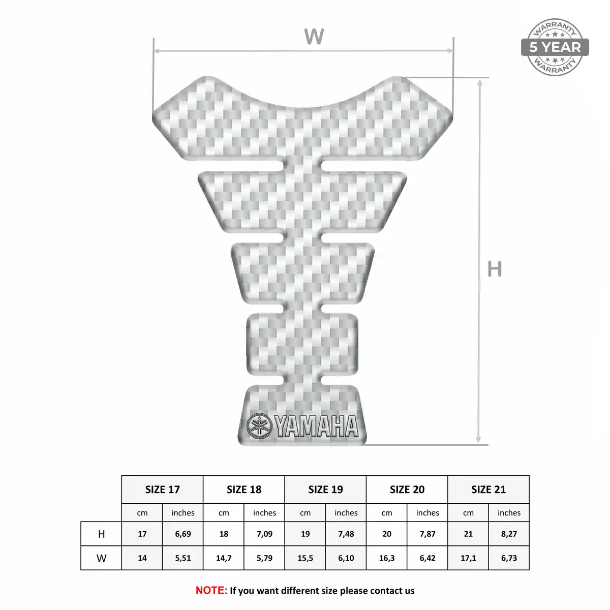 Yamaha Tank Pad Fuse Motorbike Refined Design