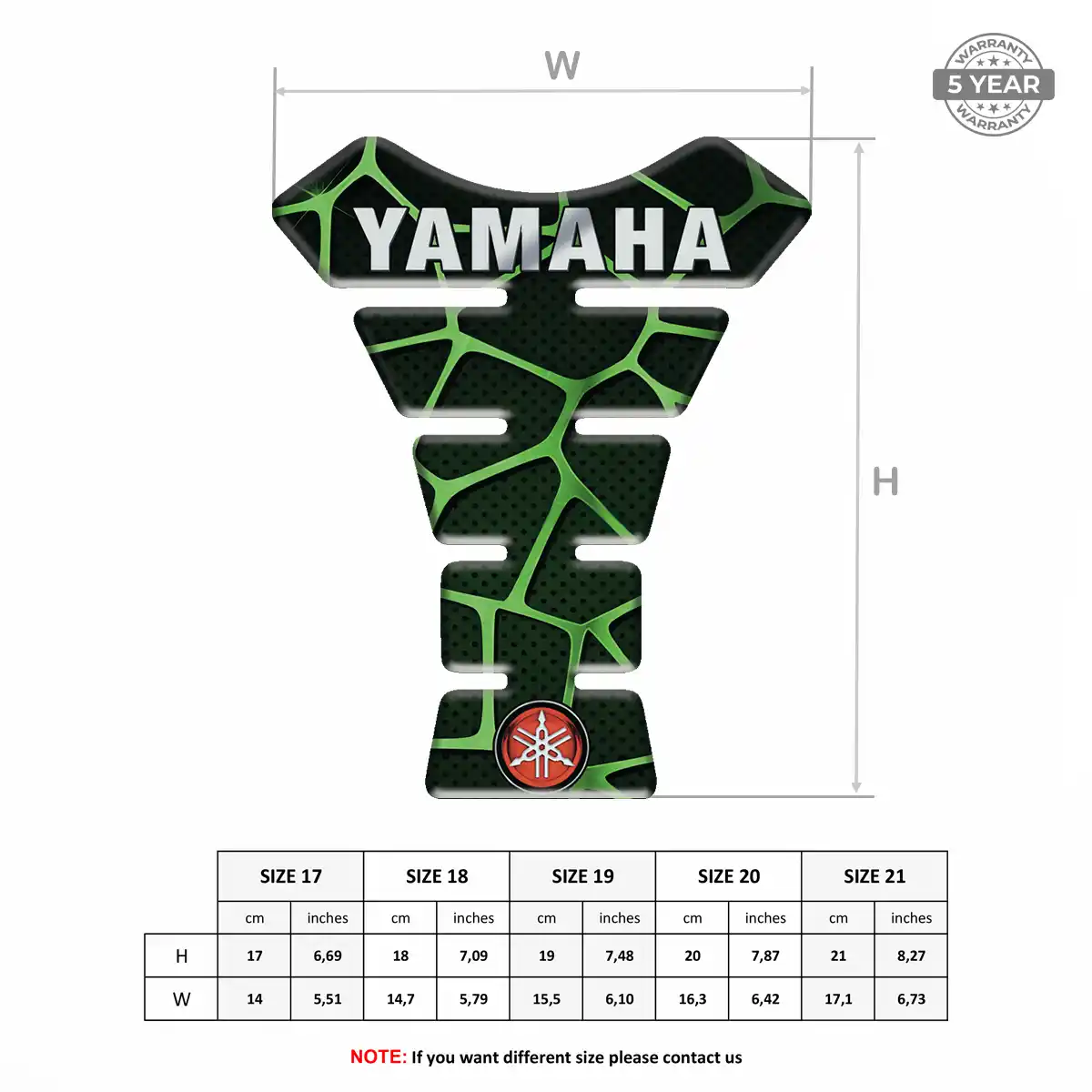 Yamaha Tank Pad Fuse Motorcycle Deluxe Edition
