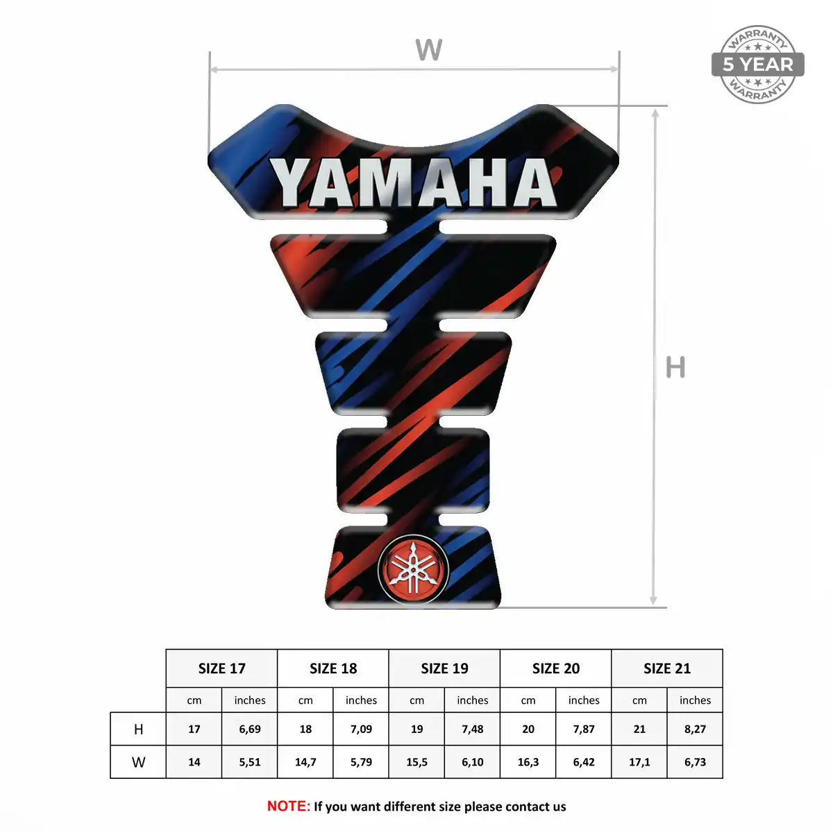 Yamaha Tank Pad Fuse Motorcycle Elite Edition