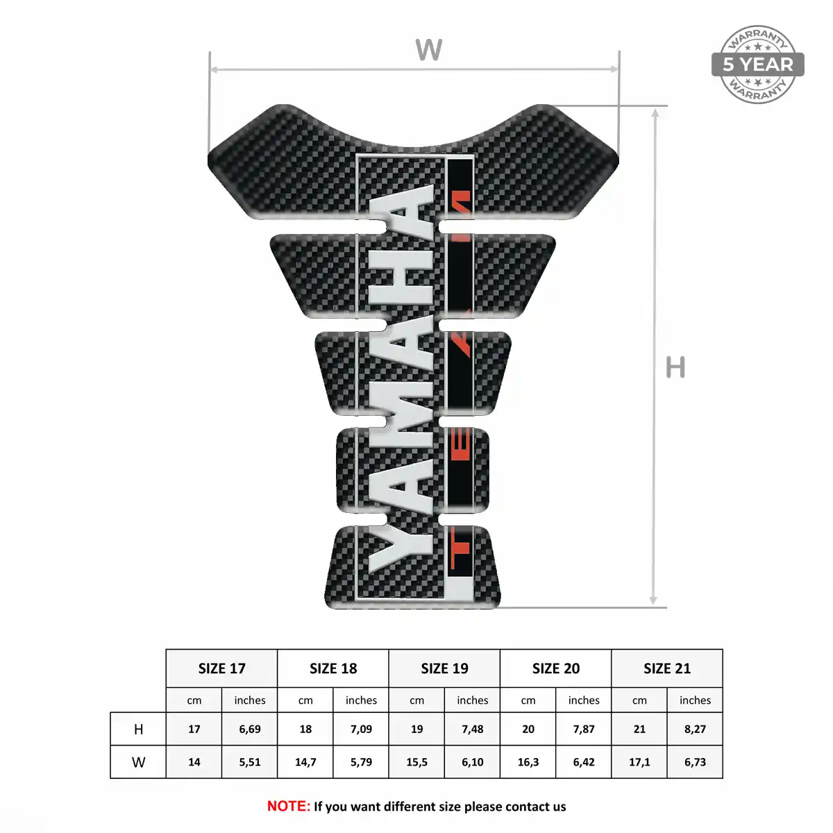 Yamaha Tank Pad Fuse Motorcycle Prime Quality