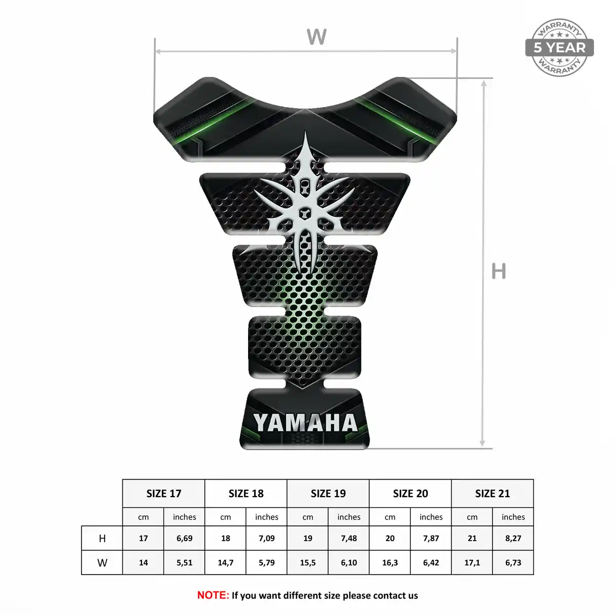 Yamaha Tank Pad Fuse Motorcycle Refined Design
