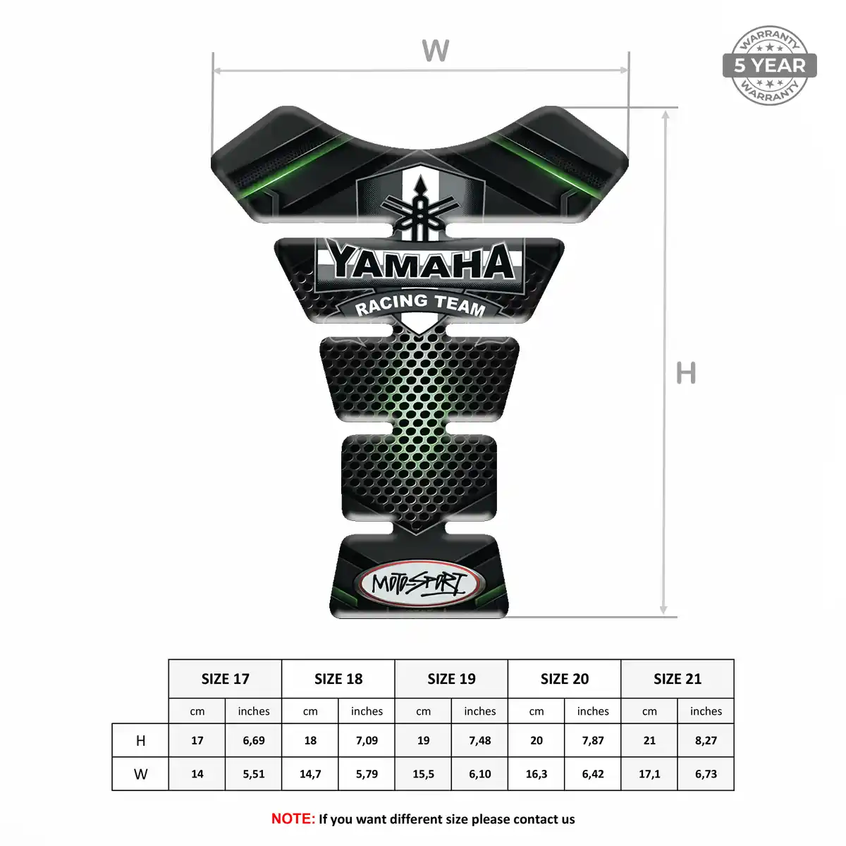 Yamaha Tank Pad Fuse Prestige Line