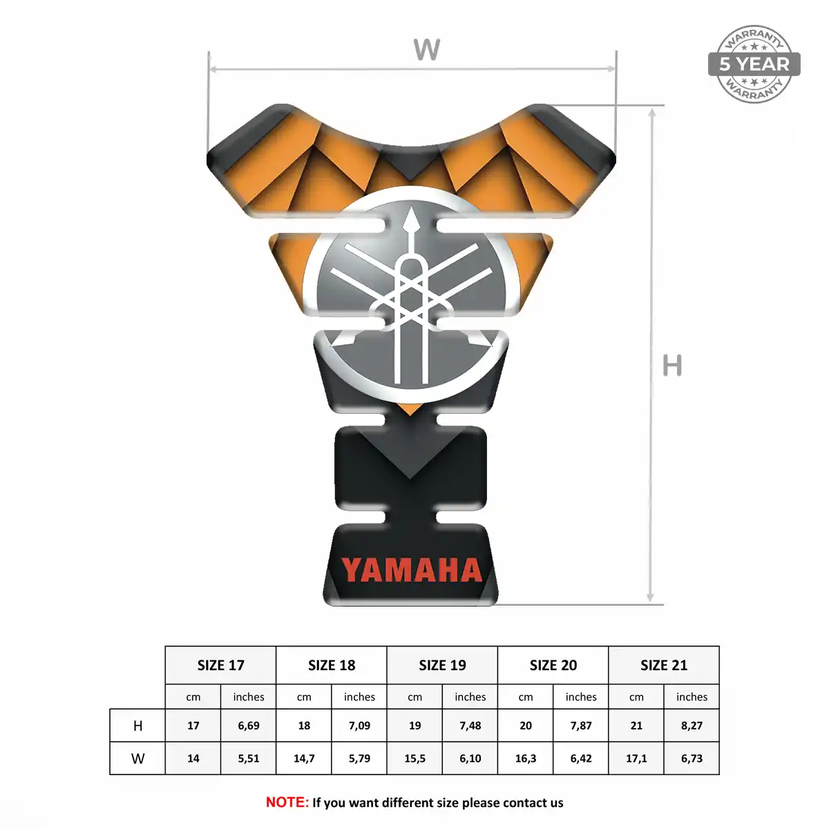 Yamaha Tank Pad Fuse Prime Quality