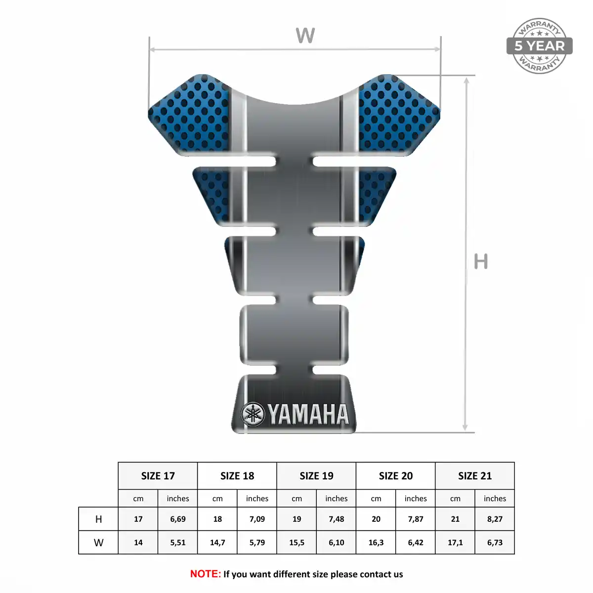 Yamaha Tank Pad Fuse Refined Design