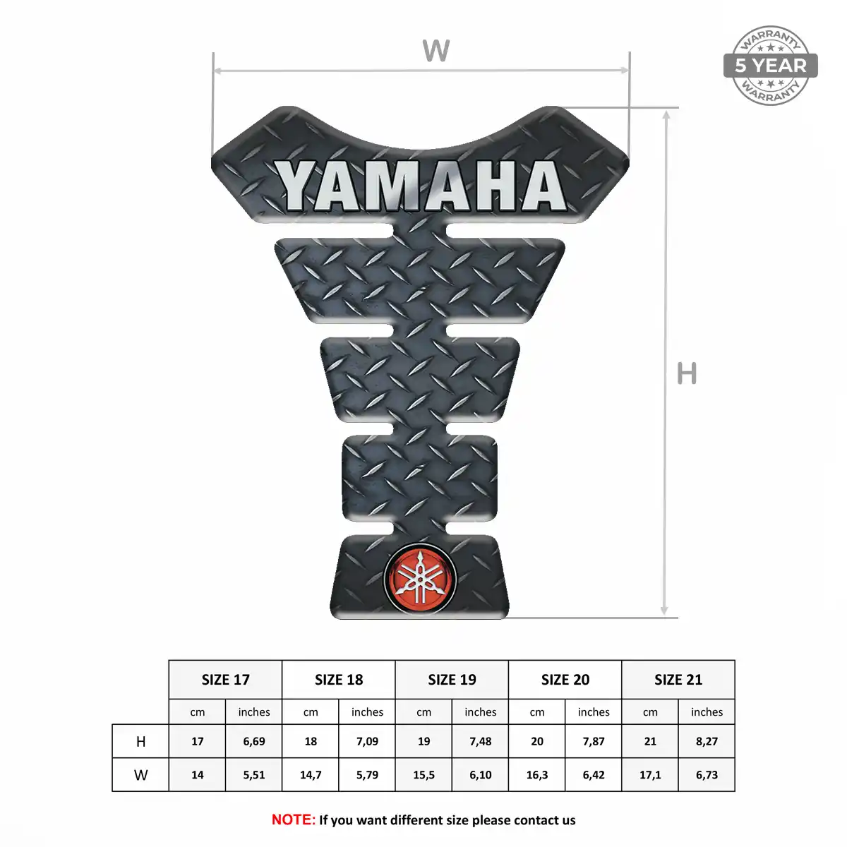 Yamaha Tank Pad Guard Motorbike Elite Edition