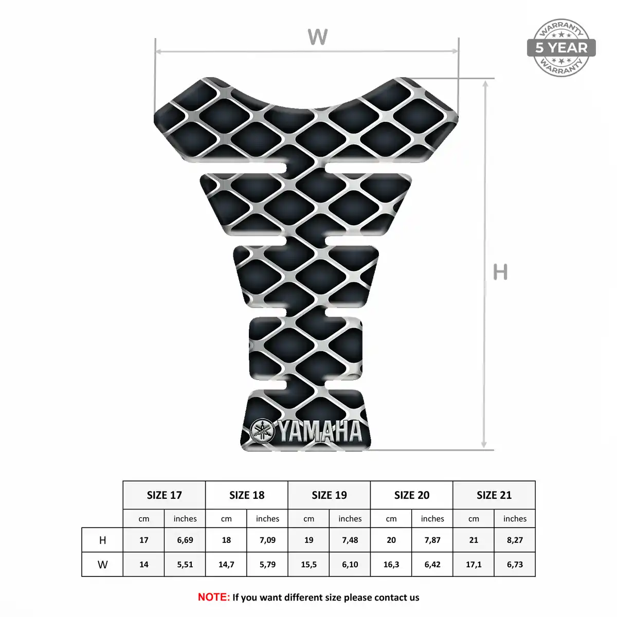Yamaha Tank Pad Guard Motorbike Exclusive Series