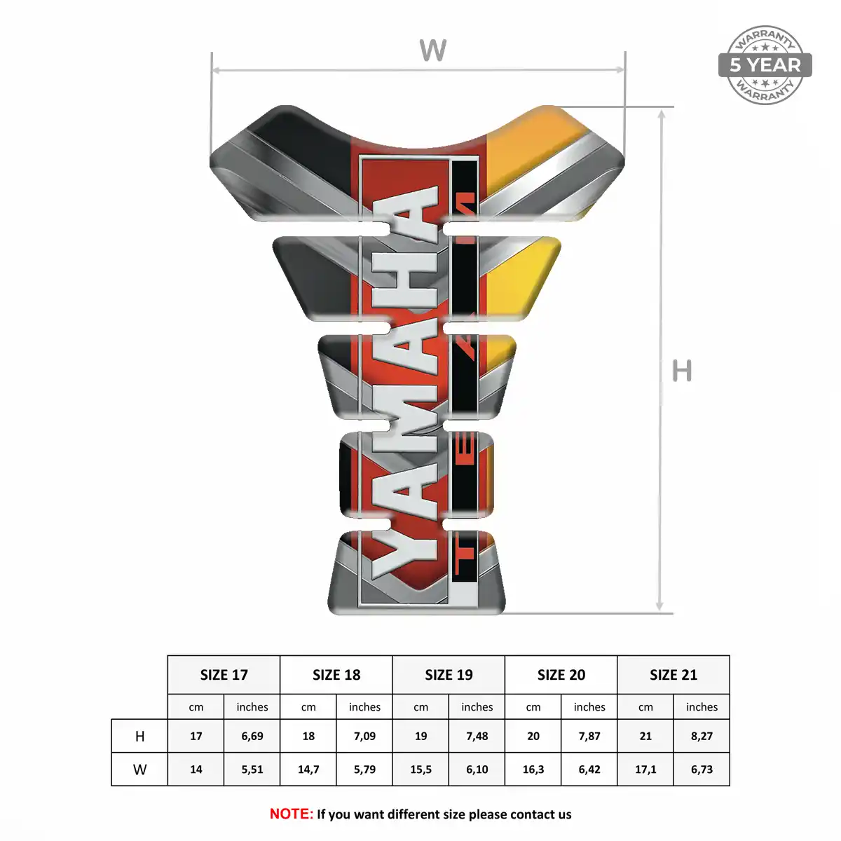 Yamaha Tank Pad Guard Prime Quality