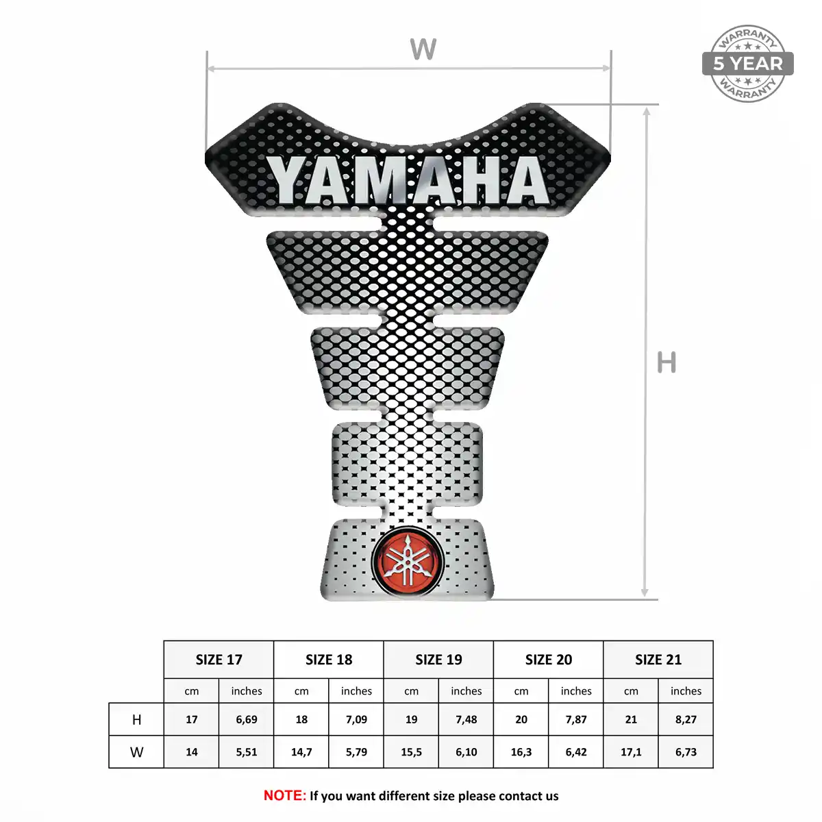 Yamaha Tank Pad Guard Refined Design