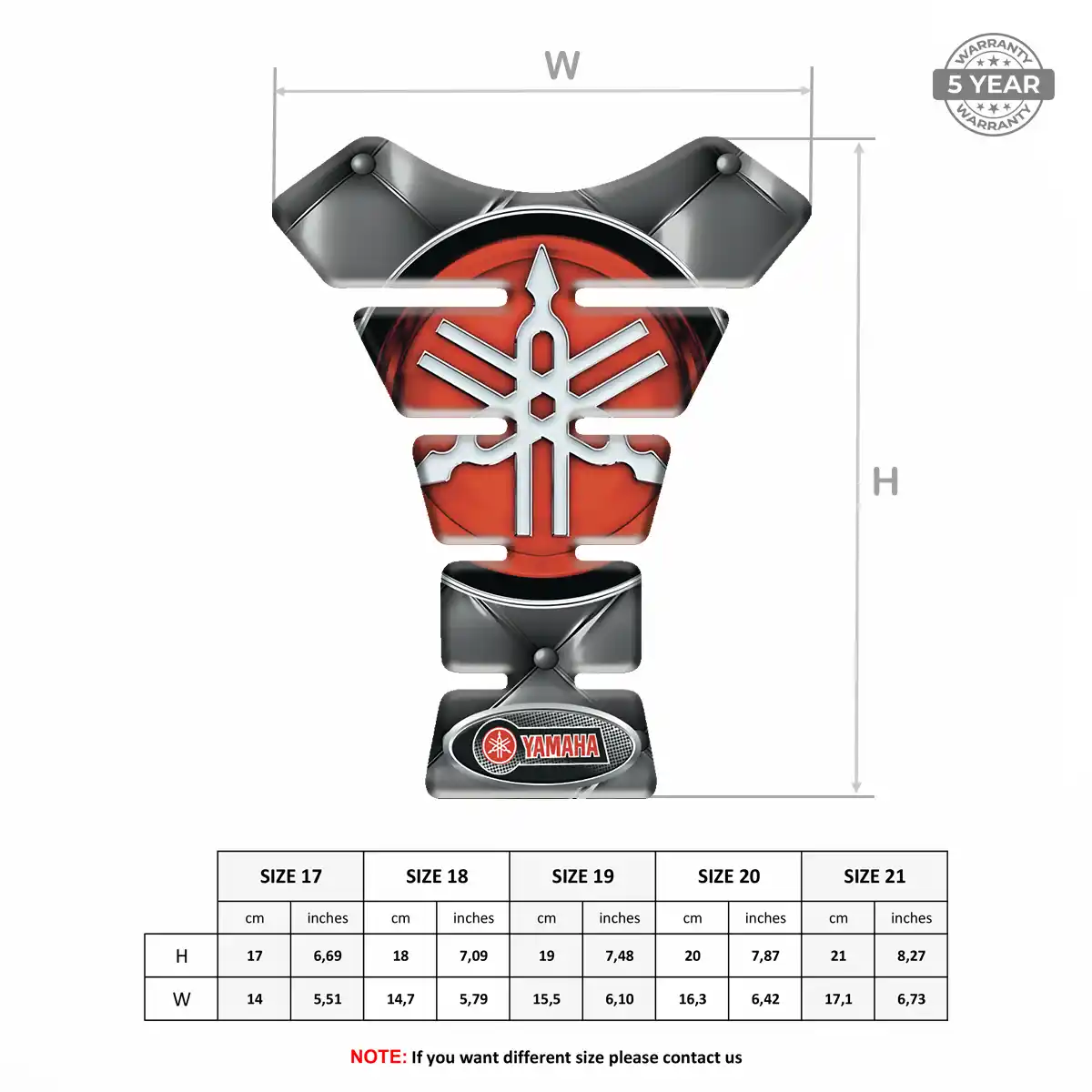 Yamaha Tank Pad Motorbike Deluxe Edition