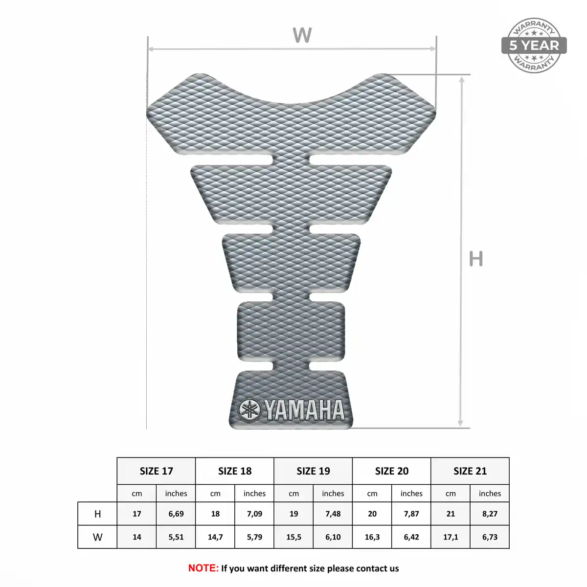 Yamaha Tank Pad Motorbike Exclusive Series
