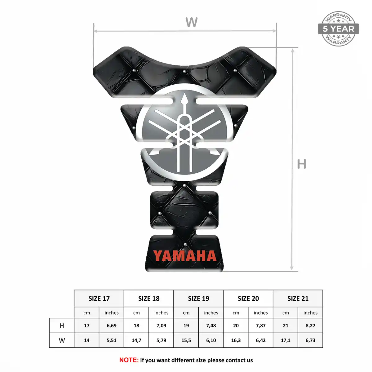 Yamaha Tank Pad Motorbike Prestige Line