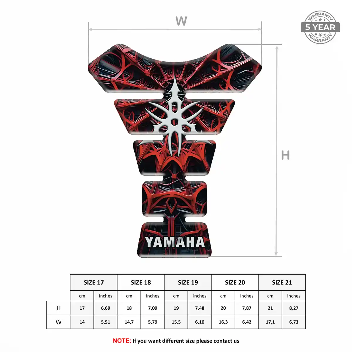 Yamaha Tank Pad Motorcycle Deluxe Edition