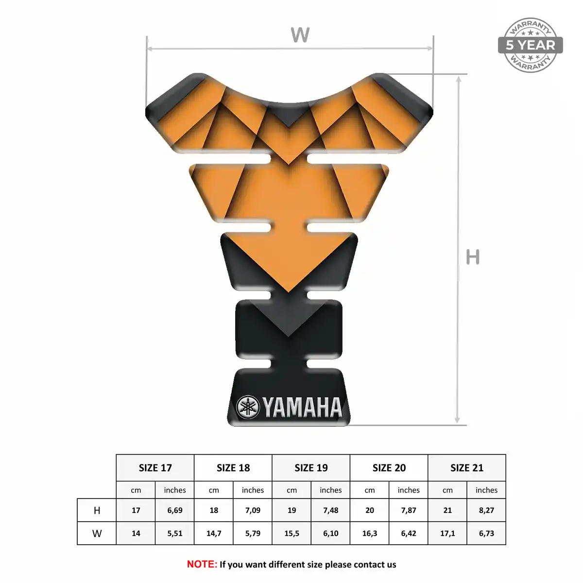 Yamaha Tank Pad Motorcycle Exclusive Series